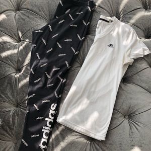 Adidas legging outfit